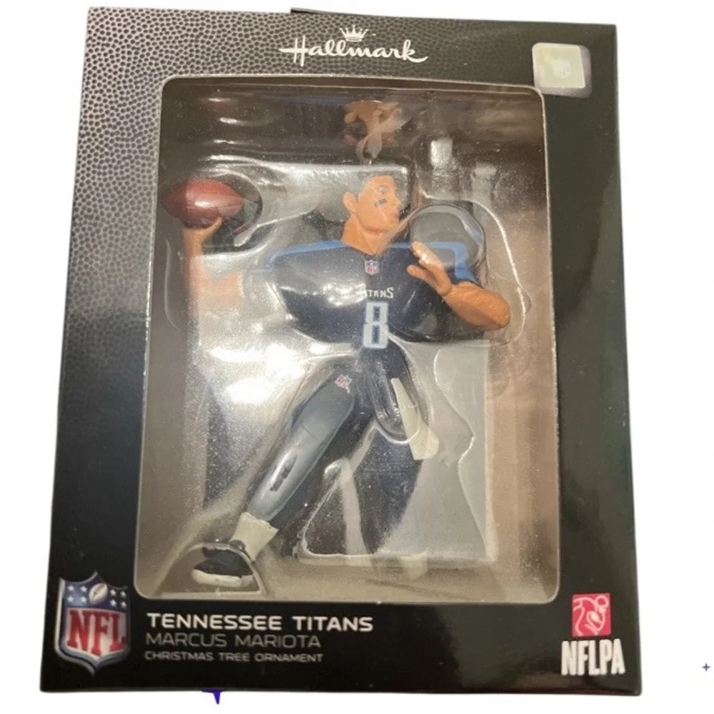 Marcus Mariota Mini Bundle Tennessee Titans Hallmark Ornament‎ Fan Finger Helmet